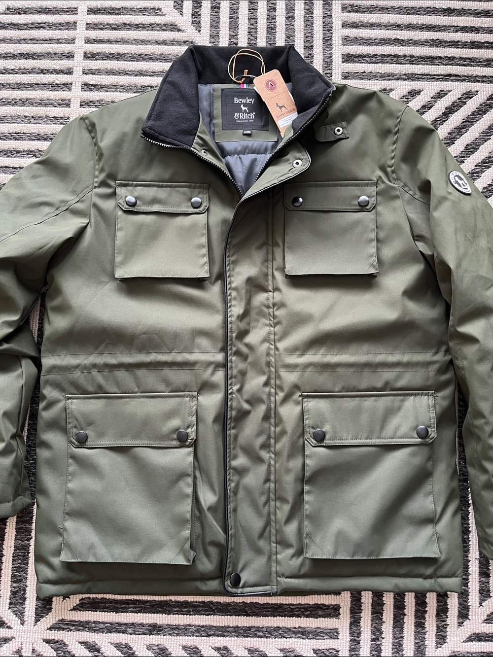 Bewley & Ritch UK 🇬🇧 - Military Hunting Style Jacket in Olive Green